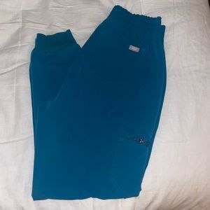 Pacific Blue Figs Jogger Scrub Pants